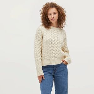 Hill House The Kennedy Sweater in Ivory